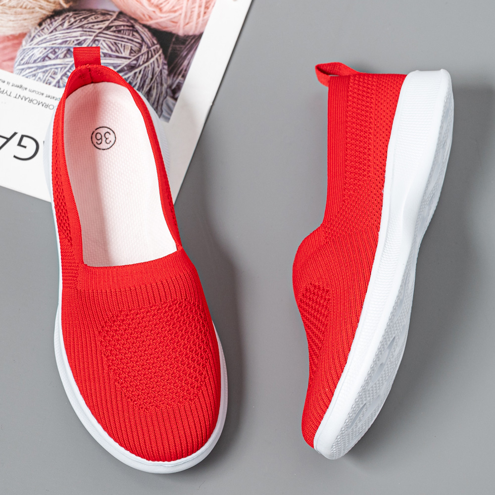 Women Shoes Skechers - Летняя женская обувь, вязаные носки, женские