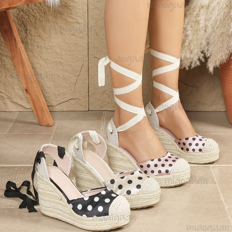 Espadrille Wedge Shoes - Новые женские эспадрильи на танкетке с