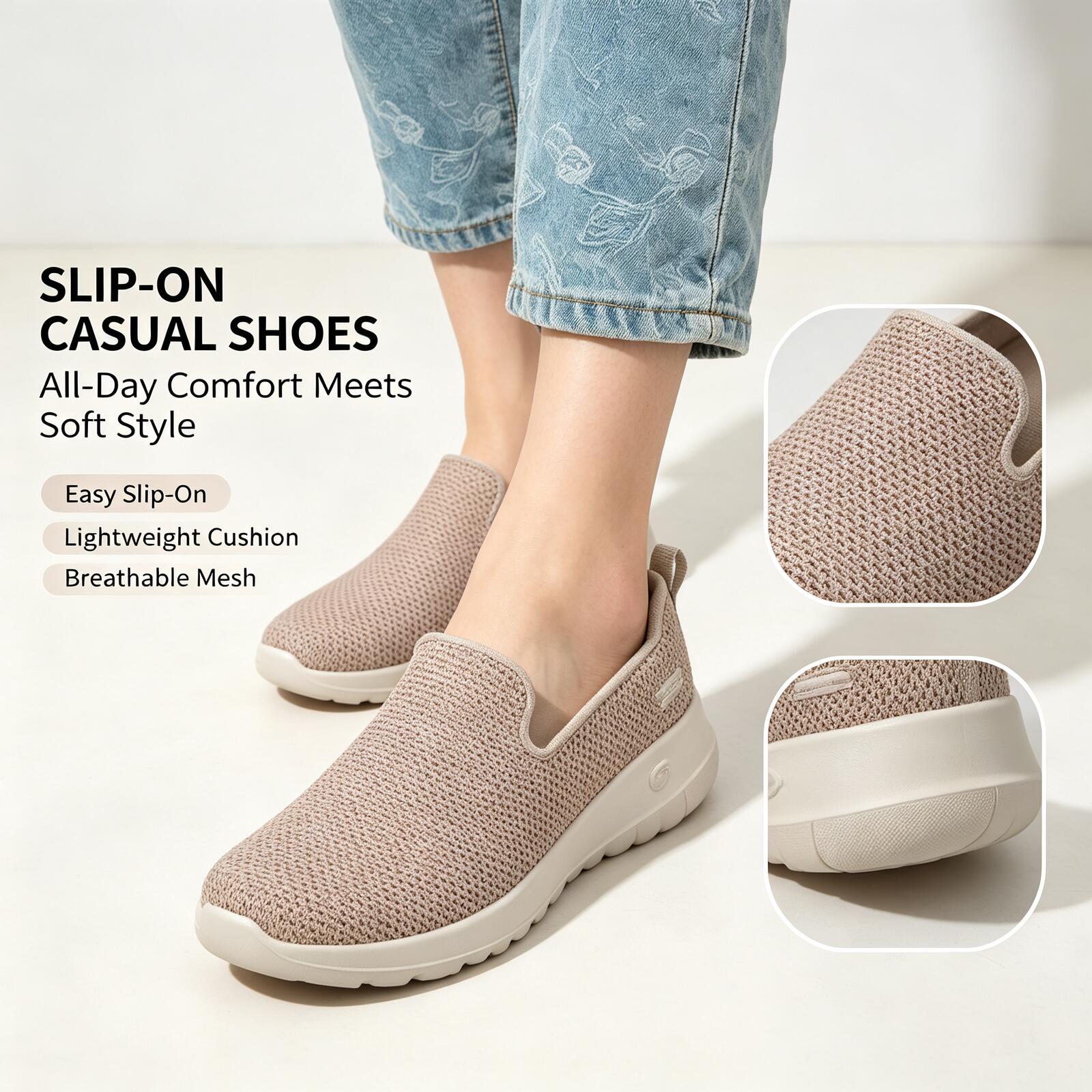 Women Shoes Skechers - Skechers ЖЕНСКИЕ КРОССОВКИ GO WALK Slip-On