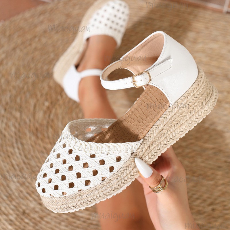 Espadrille Wedge Shoes - Женские эспадрильи на танкетке в стиле