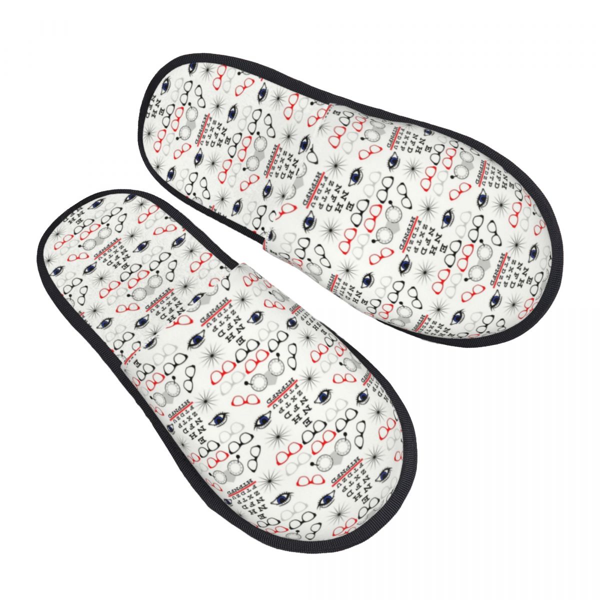 Shoes Women Chart - Забавные тапочки для гостей с диаграммой