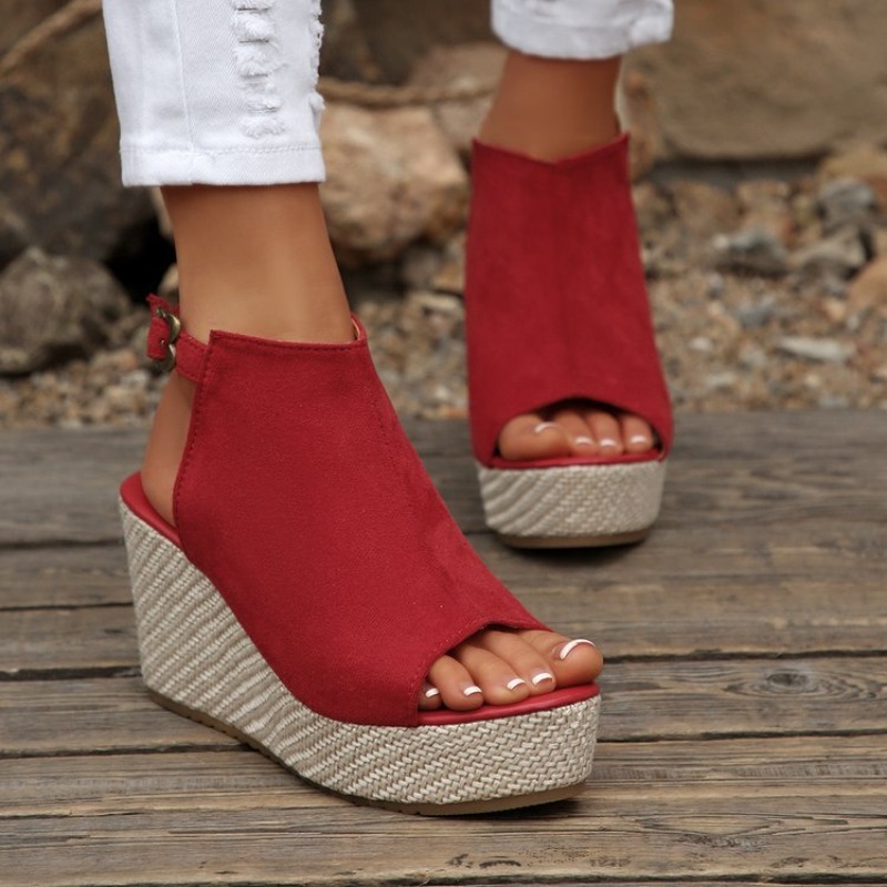 Женские летние сандалии на тан – обзор и цена Espadrille Wedge Shoes