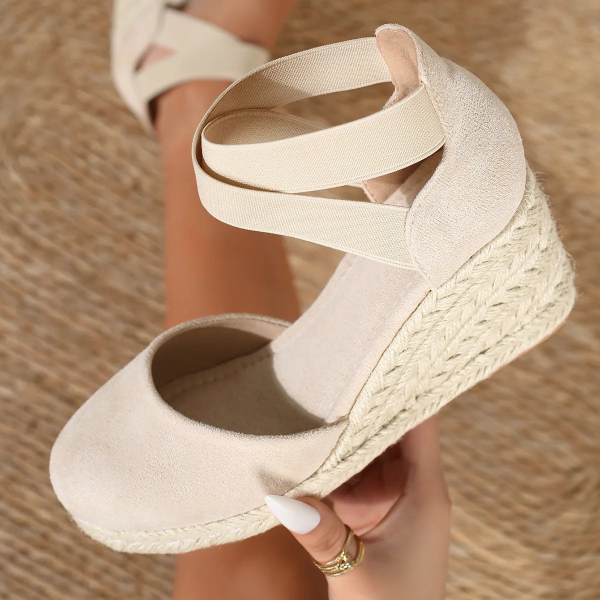 Женские эспадрильи на танкетке – обзор и цена Espadrille Wedge Shoes