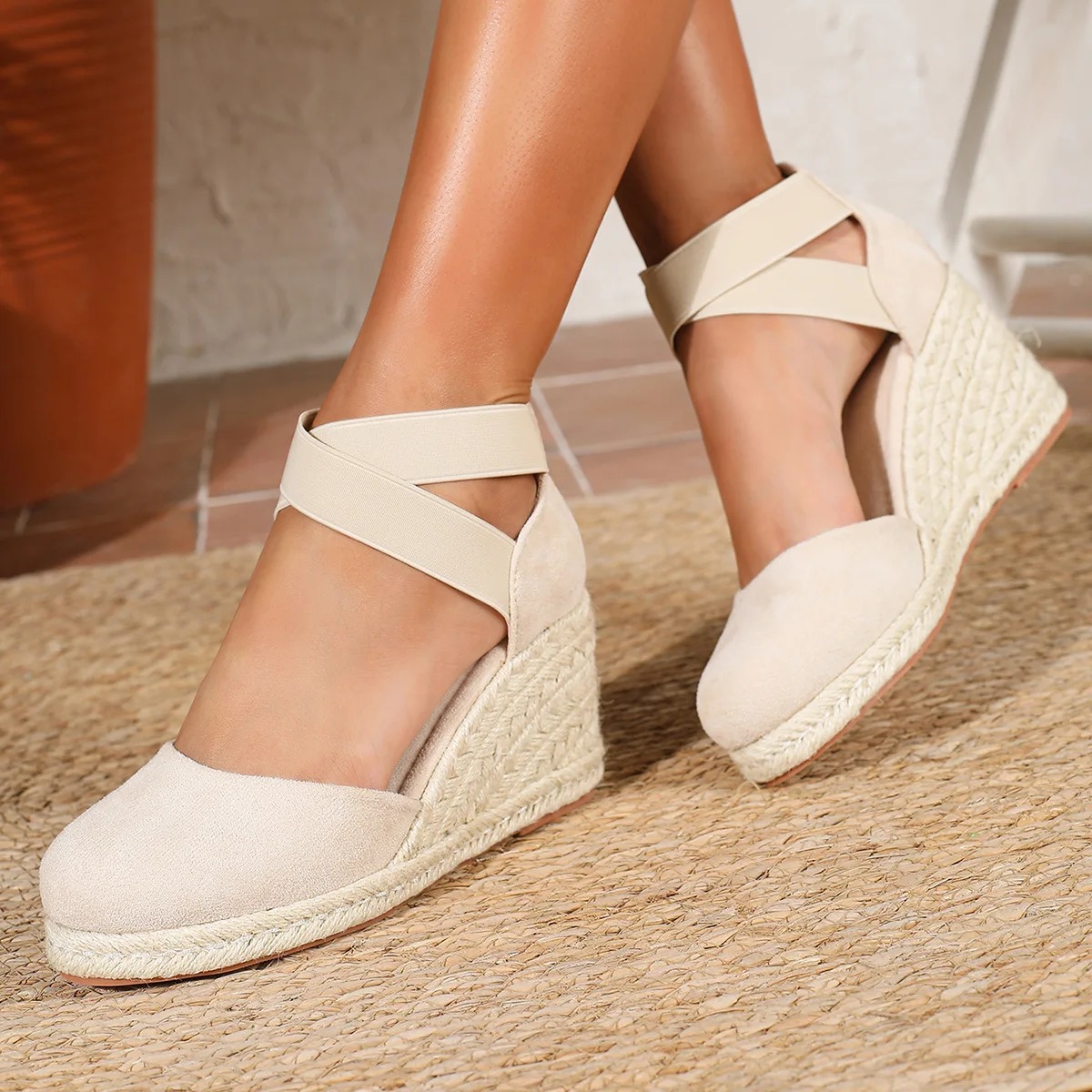 Женские эспадрильи на танкетке – обзор и цена Espadrille Wedge Shoes