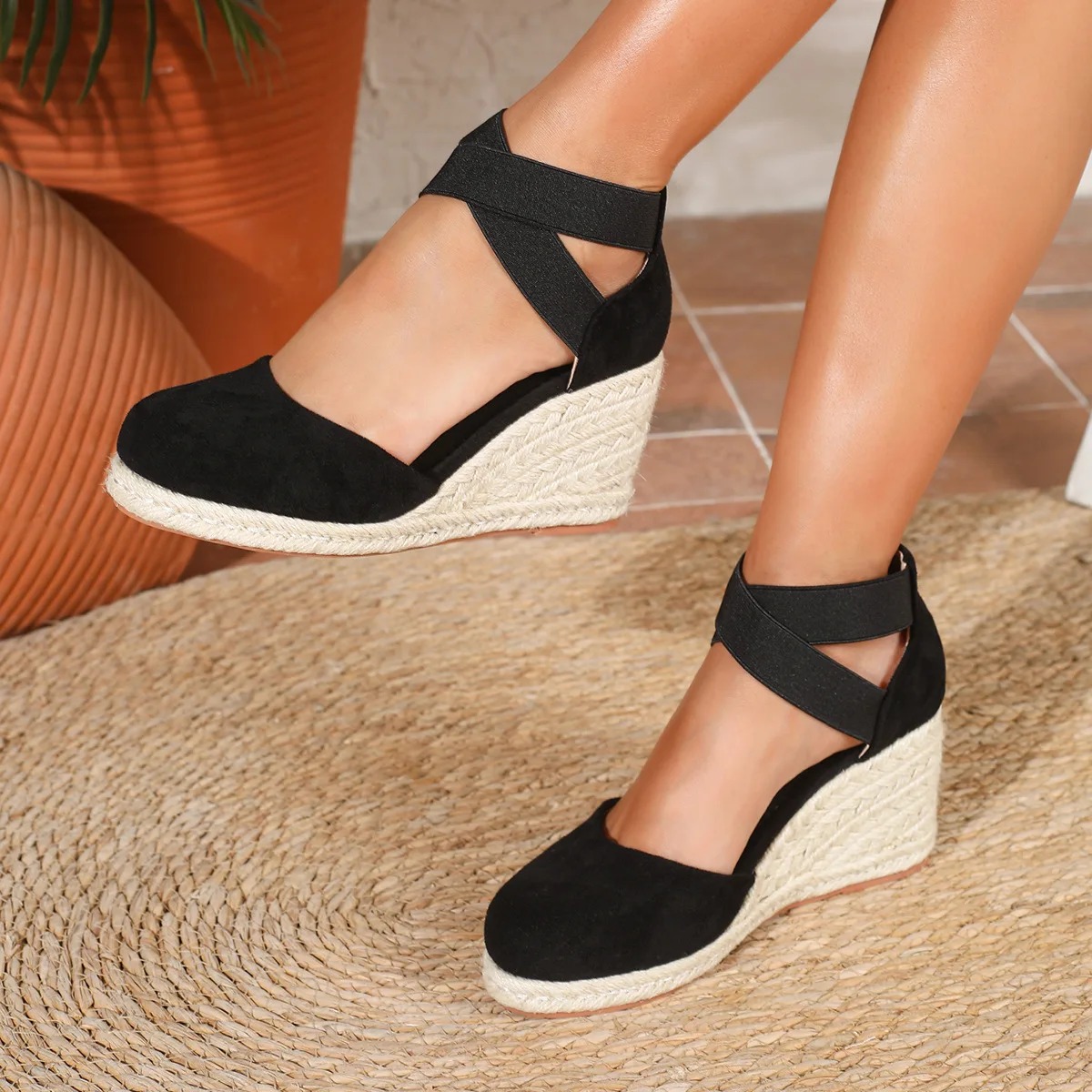 Женские эспадрильи на танкетке – обзор и цена Espadrille Wedge Shoes