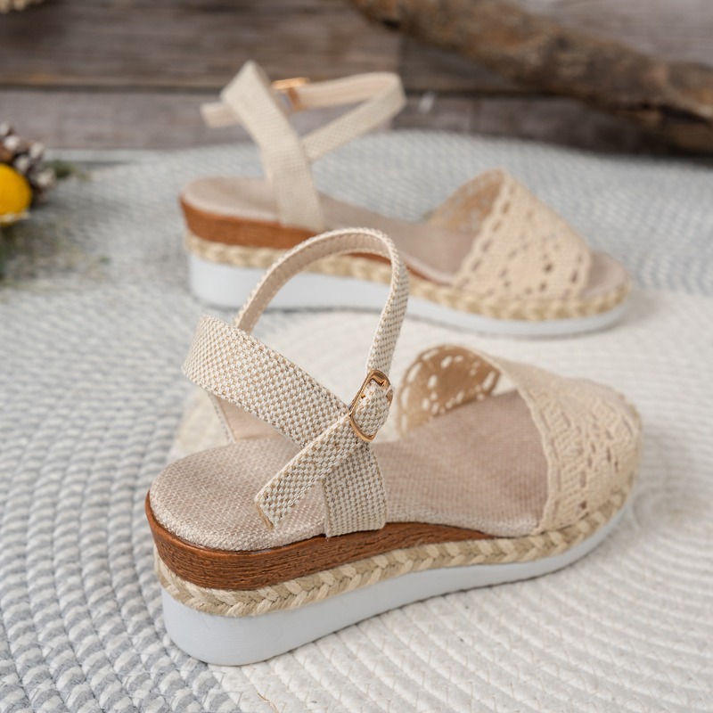 Женские кружевные сандалии на  – обзор и цена Espadrille Wedge Shoes
