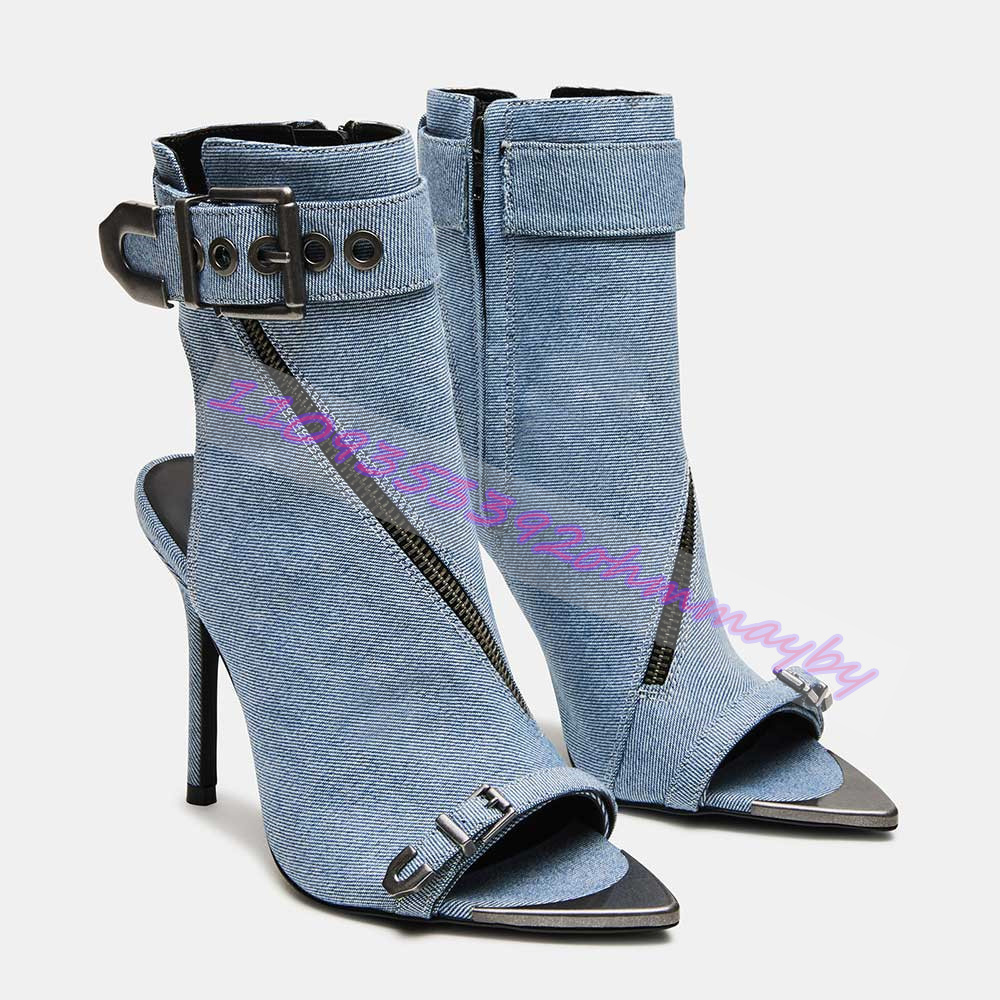 Летние синие джинсовые ботильо – обзор и цена Suede Ankle Boot