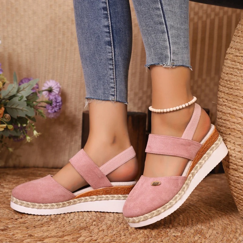 Женские летние сандалии на тан – обзор и цена Espadrille Wedge Shoes