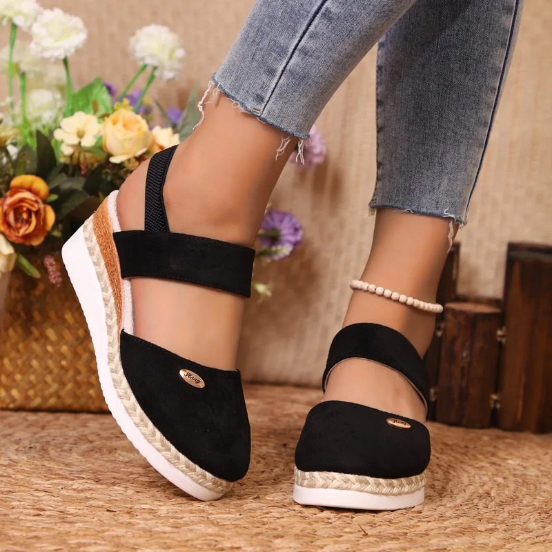 Женские летние сандалии на тан – обзор и цена Espadrille Wedge Shoes