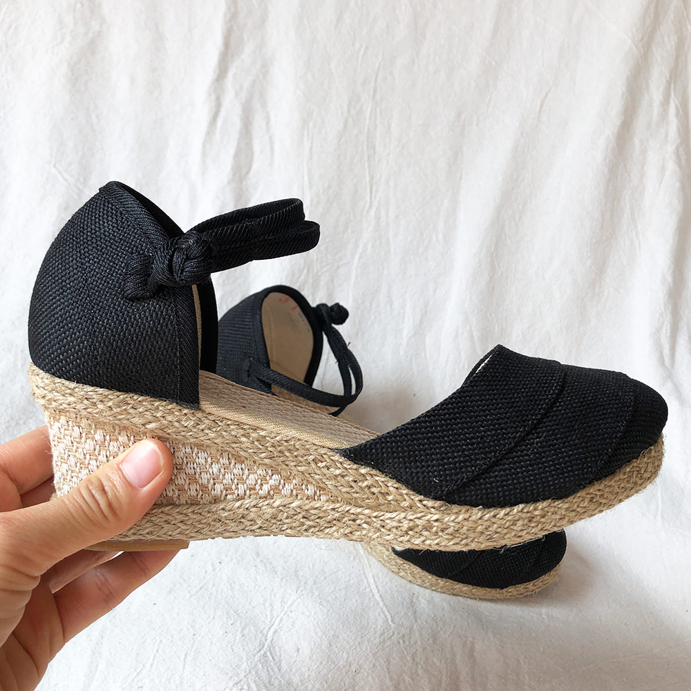 Veowalk лоскутные женские одно – обзор и цена Espadrille Wedge Shoes