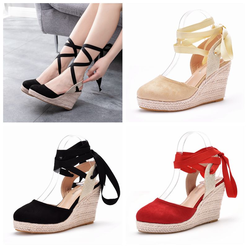 Женские эспадрильи на платформ – обзор и цена Espadrille Wedge Shoes