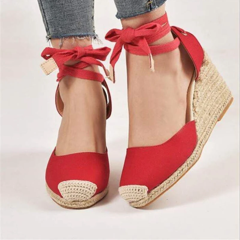 Женские эспадрильи, сандалии с – обзор и цена Espadrille Wedge Shoes