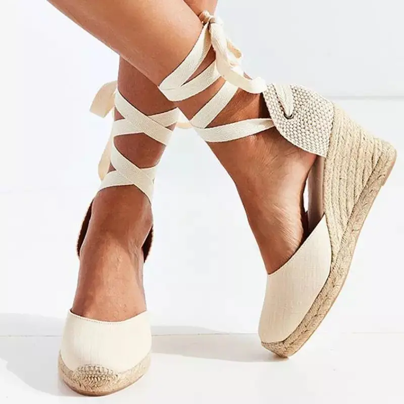 Женские эспадрильи, сандалии с – обзор и цена Espadrille Wedge Shoes